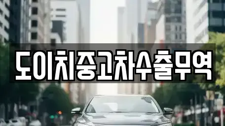 전북특별자치도 완주군 상관면 중고차매매 전문 도이치중고차수출무역