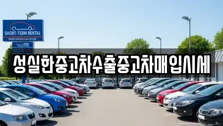 전북특별자치도 익산시 남중동 중고차 전문 성실한중고차수출중고차매입시세