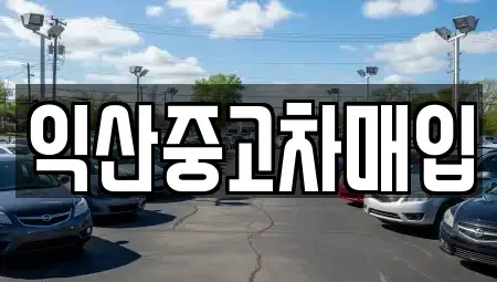 전북특별자치도 익산시 남중동 중고차매입 전문 익산중고차매입