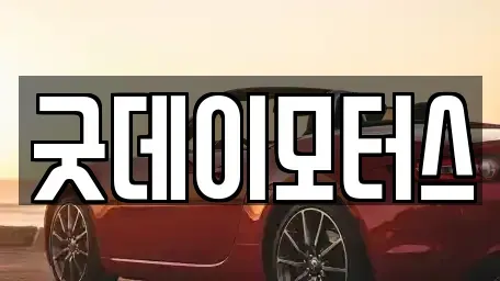 전북특별자치도 전주시 완산구 서신동 중고차 전문 굿데이모터스
