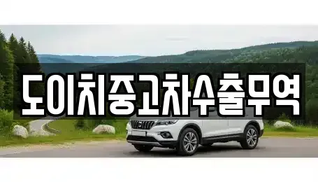 전북특별자치도 진안군 진안읍 중고차 전문 도이치중고차수출무역