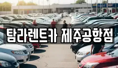 제주 제주시 용담이동 렌트카 전문 탐라렌트카 제주공항점