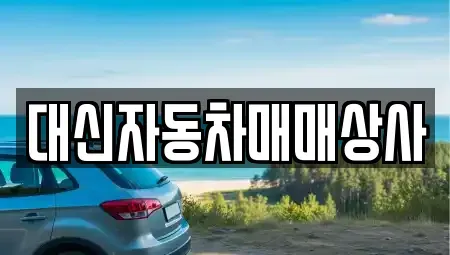 제주 중고차매매 전문 대신자동차매매상사