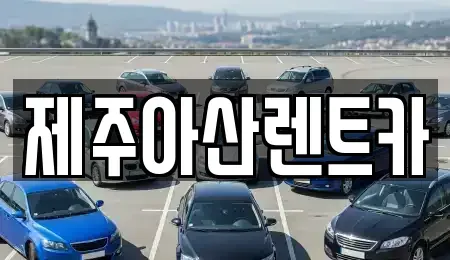 제주특별자치도 제주시 삼도일동 렌트카 전문 제주아산렌트카