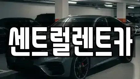 충남 논산시 렌트카 전문 센트럴렌트카