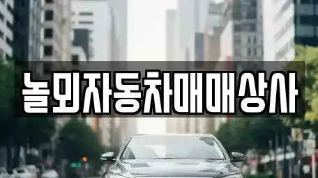 충남 논산시 부창동 중고차 전문 놀뫼자동차매매상사