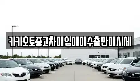 충남 논산시 부창동 중고차매입 전문 카카오토중고차매입매매수출판매시세