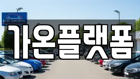 충남 논산시 은진면 단기렌트카 전문 가온플랫폼