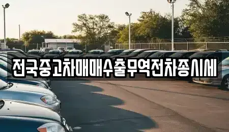 충남 서산시 성연면 중고차매매 전문 전국중고차매매수출무역전차종시세