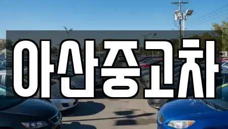 충남 아산시 좌부동 중고차매매 전문 아산중고차