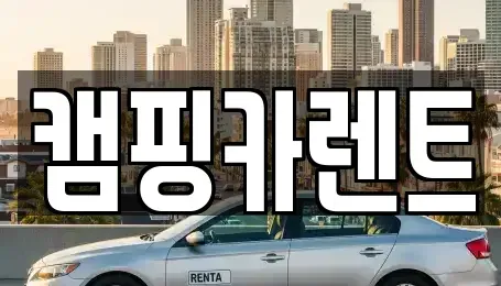 충남 예산군 삽교읍 렌트카 전문 캠핑카렌트