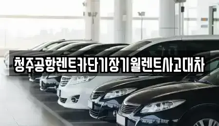 충북 증평군 증평읍 단기렌트카 전문 청주공항렌트카단기장기월렌트사고대차