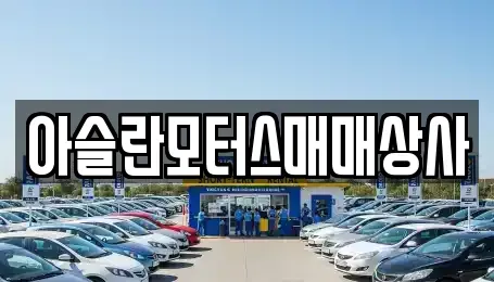 충북 청주시 상당구 용정동 중고차매입 전문 아슬란모터스매매상사