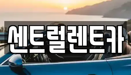 충북 청주시 서원구 모충동 렌트카 전문 센트럴렌트카