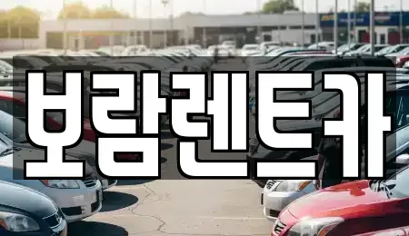 충북 충주시 용탄동 렌트카 전문 보람렌트카