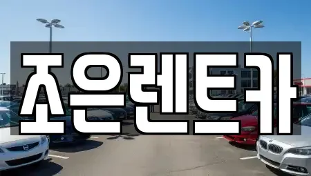 충청남도 아산시 실옥동 렌트카 전문 조은렌트카