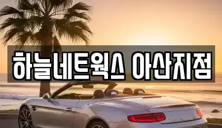 충청남도 아산시 실옥동 렌트카 전문 하늘네트웍스 아산지점