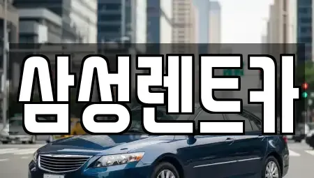충청북도 청주시 서원구 장암동 렌트카 전문 삼성렌트카