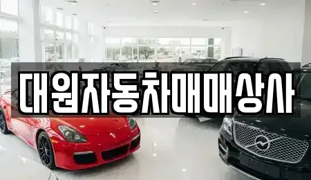 충청북도 청주시 서원구 장암동 중고차매매 전문 대원자동차매매상사