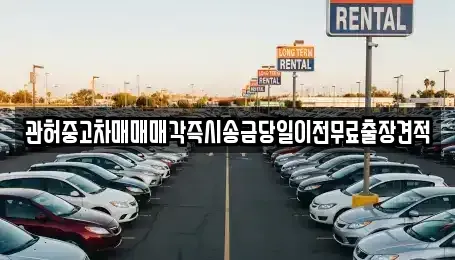 충청북도 청주시 흥덕구 가경동 중고차 전문 관허중고차매매매각즉시송금당일이전무료출장견적