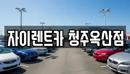 충청북도 청주시 흥덕구 신촌동 렌트카 전문 자이렌트카 청주옥산점