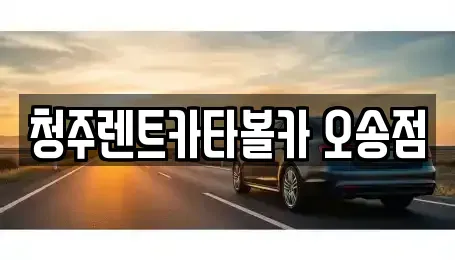충청북도 청주시 흥덕구 오송읍 렌트카 전문 청주렌트카타볼카 오송점