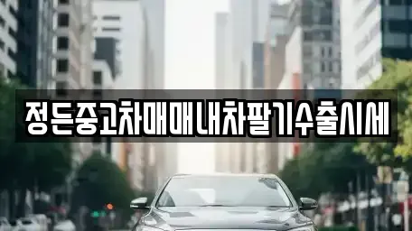 충청북도 충주시 가주동 중고차 전문 정든중고차매매내차팔기수출시세