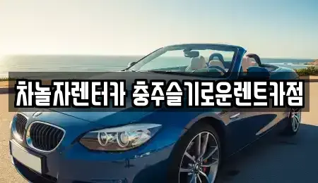 충청북도 충주시 충인동 렌트카 전문 차놀자렌터카 충주슬기로운렌트카점